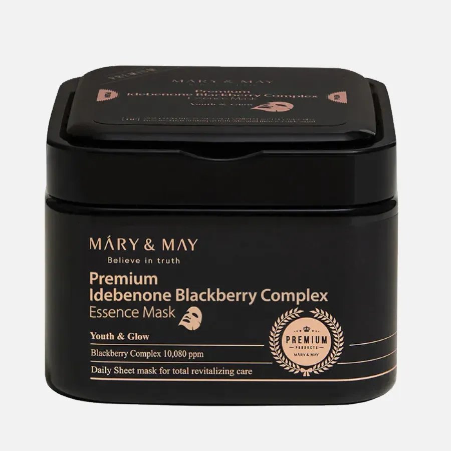 Mary & May - Premium Idebenone Blackberry Complex Essence Mask | GOYO Mary & May - Premium Idebenone Blackberry Complex Essence Mask | GOYO