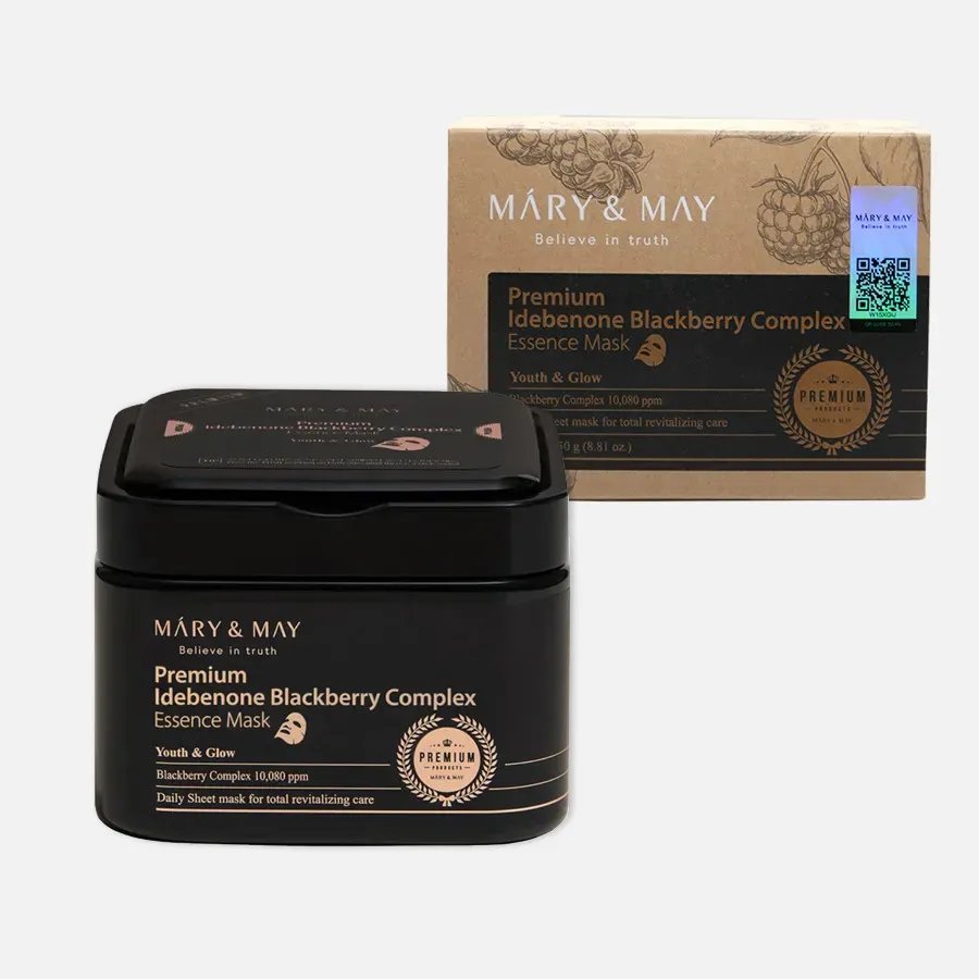 Mary & May - Premium Idebenone Blackberry Complex Essence Mask | GOYO